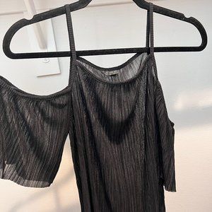 Topshop Sheer Open Shoulder Top